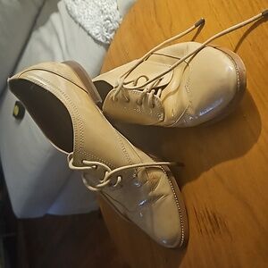 Rebecca minkoff patent leather flats laceup